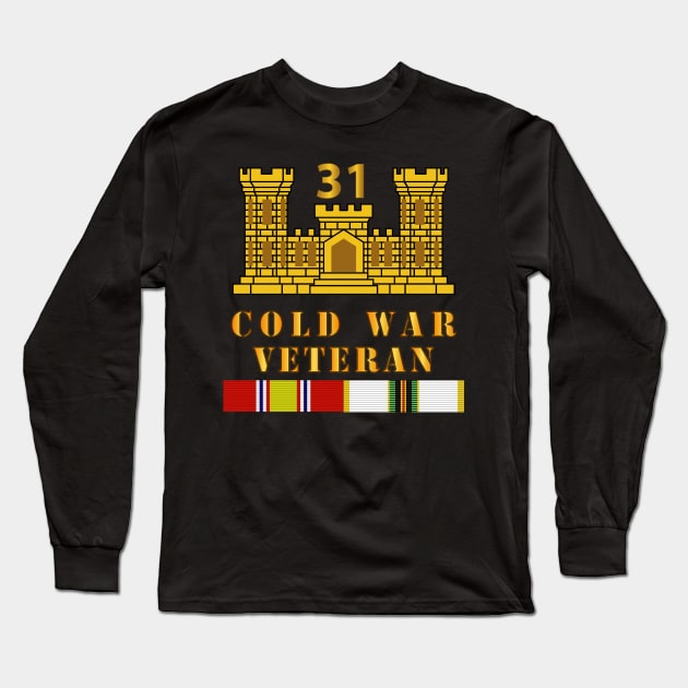 31st Engineer Battalion - ENG Branch - Cold War Vet w COLD SVC Long Sleeve T-Shirt by twix123844